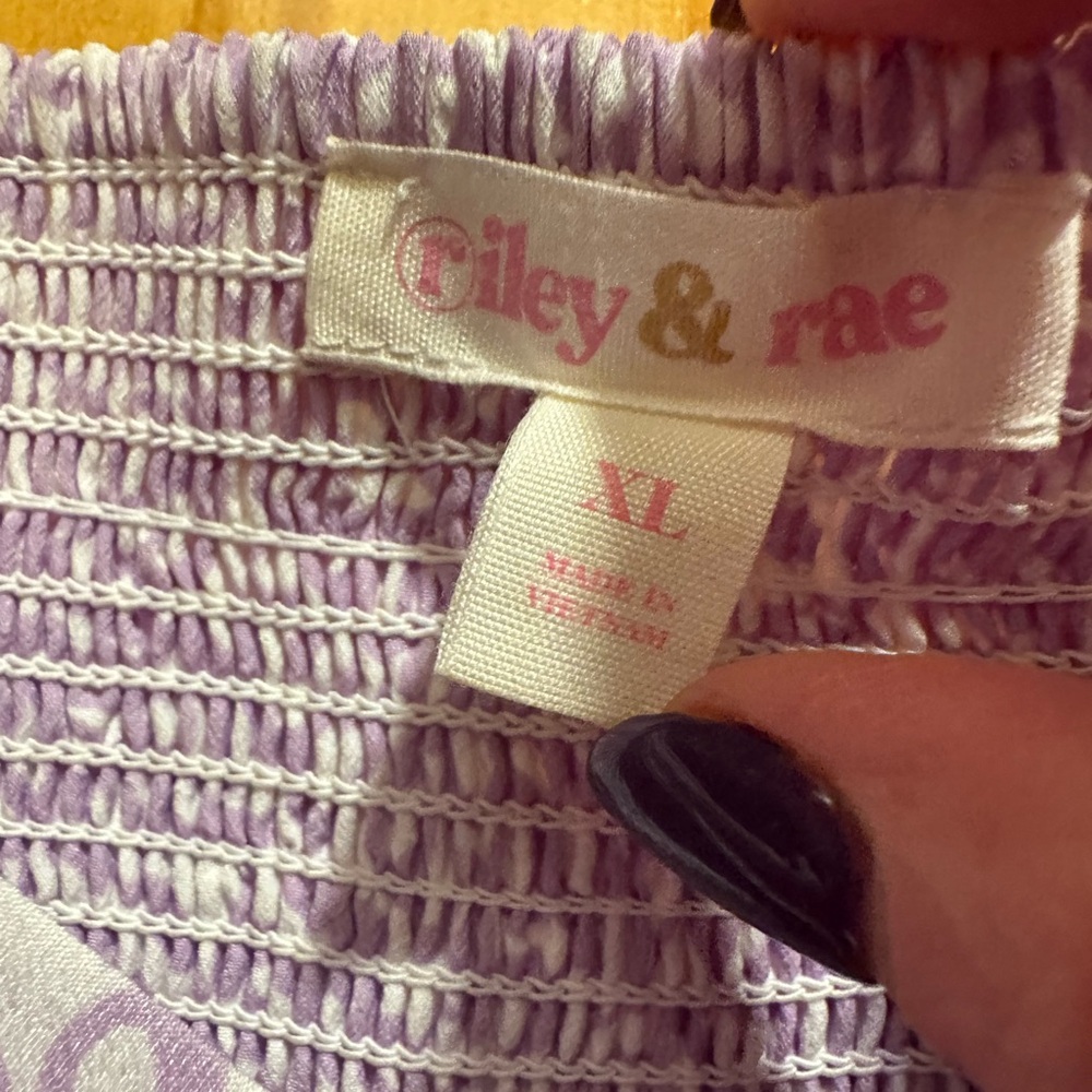 Riley & Rae Lilac Patterned Skirt Set - Picture 4 of 8